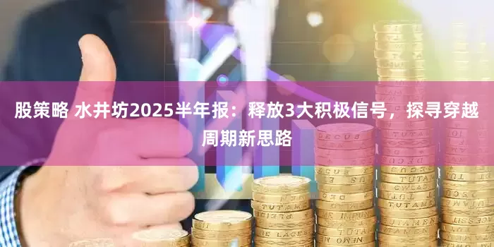 股策略 水井坊2025半年报：释放3大积极信号，探寻穿越周期新思路